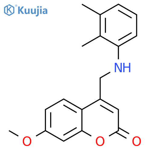 4-{(2,3-dimethylphenyl)aminomethyl}-7-methoxy-2H-chromen-2-one structure