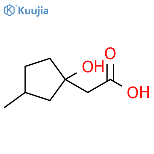 Cyclopentaneacetic acid, 1-hydroxy-3-methyl- structure