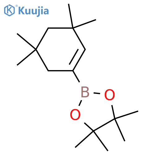 4,4,5,5-Tetramethyl-2-(3,3,5,5-tetramethylcyclohex-1-en-1-yl)-1,3,2-dioxaborolane structure