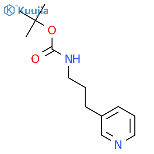(3-Pyridin-3-yl-propyl)-carbamic acid tert-butyl ester structure