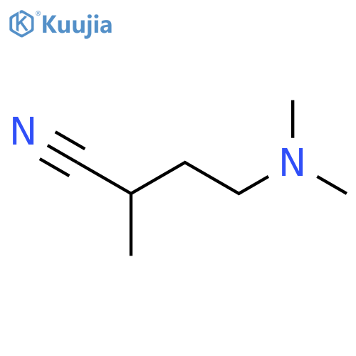 4-(dimethylamino)-2-methylbutanenitrile structure