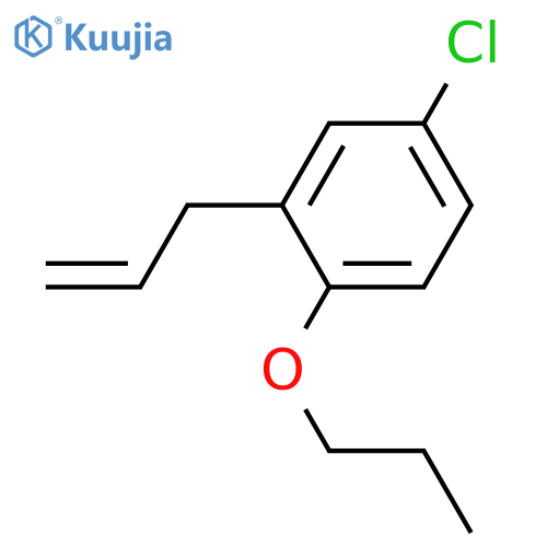 4-chloro-2-prop-2-enyl-1-propoxybenzene structure