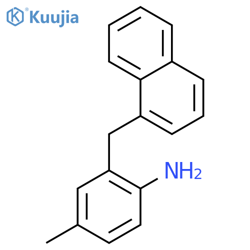 4-Methyl-2-(naphthalen-1-ylmethyl)aniline structure