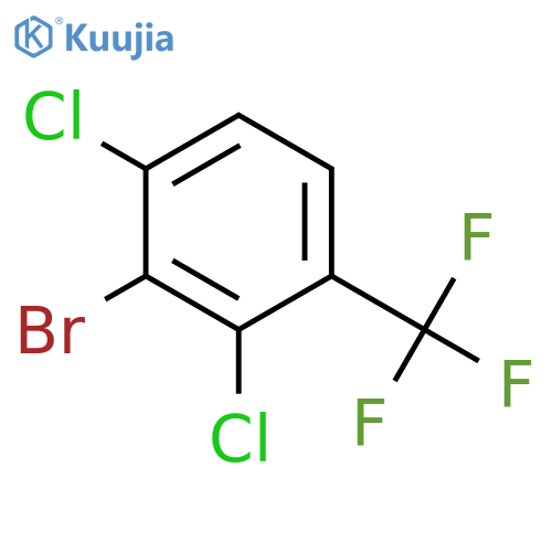 Benzene, 2-bromo-1,3-dichloro-4-(trifluoromethyl)- structure