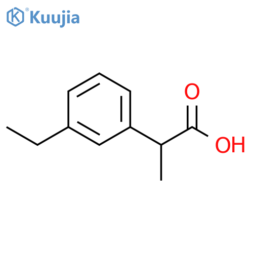 2-(3-ethylphenyl)propanoic acid structure