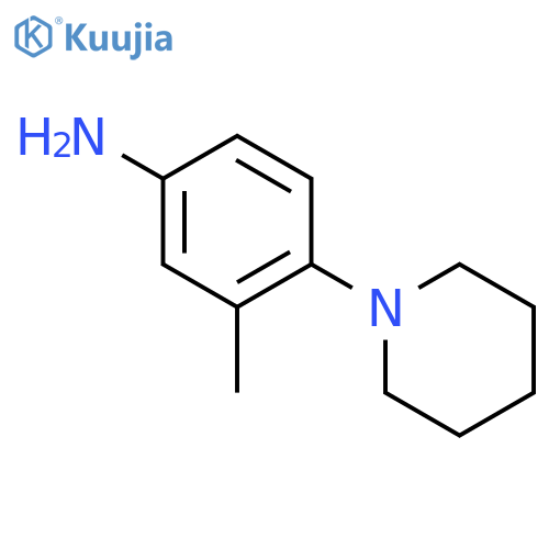 3-Methyl-4-(1-piperidinyl)aniline structure