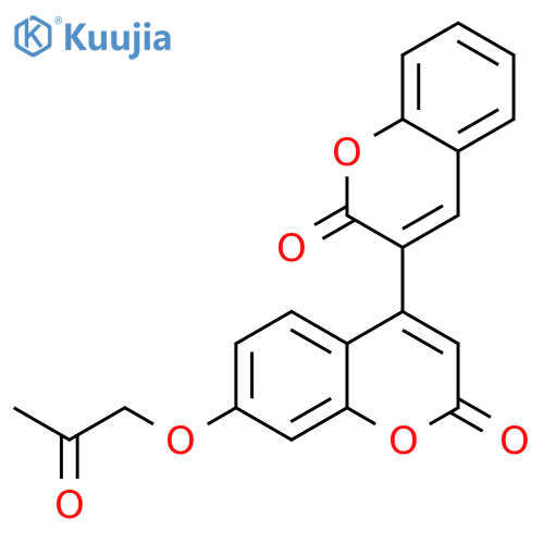 7'-(2-oxopropoxy)-2H,2'H-3,4'-bichromene-2,2'-dione structure