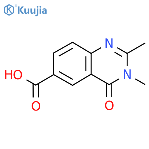 2,3-Dimethyl-4-oxo-3,4-dihydroquinazoline-6-carboxylic acid structure