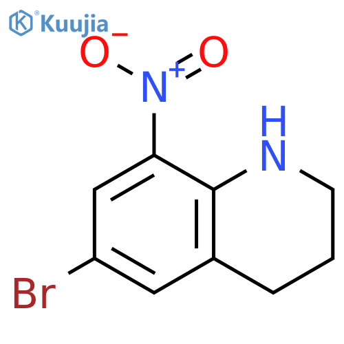 6-bromo-8-nitro-1,2,3,4-tetrahydroquinoline structure