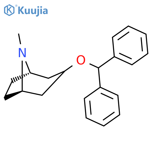 8-Azabicyclo[3.2.1]octane,3-(diphenylmethoxy)-8-methyl-, (3-endo)- structure