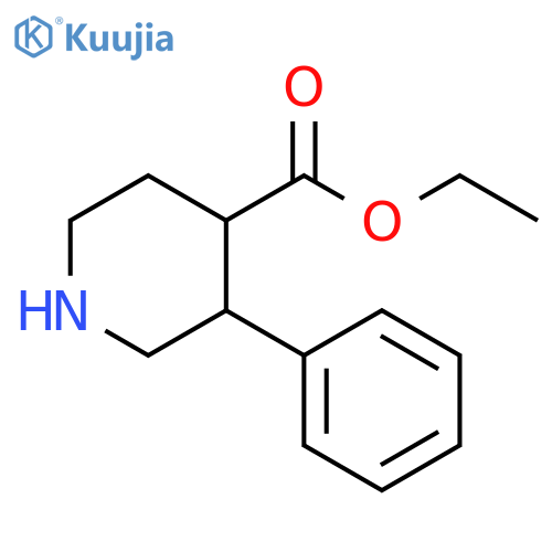 ethyl 3-phenylpiperidine-4-carboxylate structure