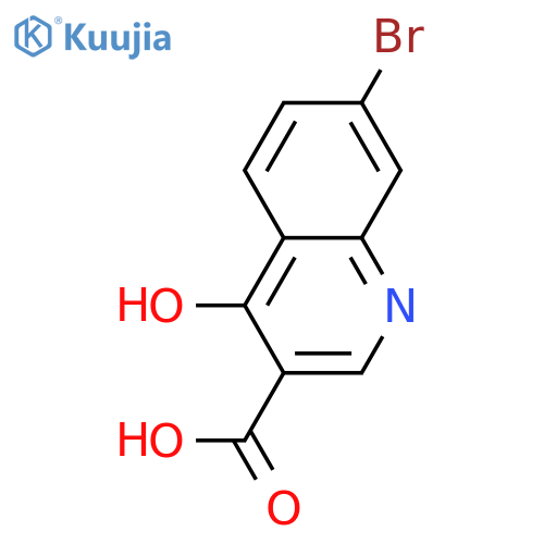 7-Bromo-4-hydroxyquinoline-3-carboxylic acid structure