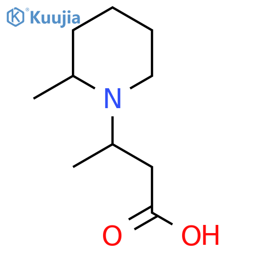 3-(2-Methylpiperidin-1-yl)butanoic acid structure
