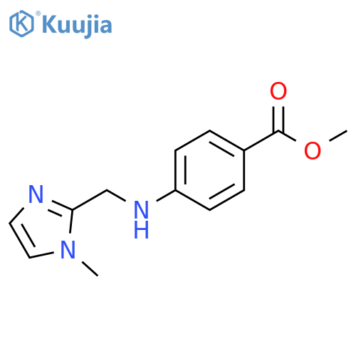 methyl 4-{(1-methyl-1H-imidazol-2-yl)methylamino}benzoate structure