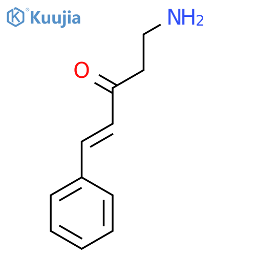 5-amino-1-phenylpent-1-en-3-one structure