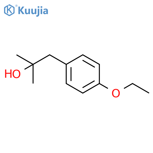 1-(4-ethoxyphenyl)-2-methylpropan-2-ol structure