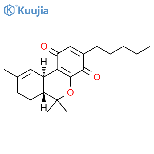 1H-Dibenzo[b,d]pyran-1,4(6H)-dione, 6a,7,8,10a-tetrahydro-6,6,9-trimethyl-3-pentyl-, (6aR,10aR)- structure
