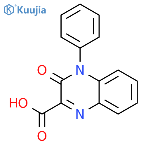 3-Oxo-4-phenyl-3,4-dihydroquinoxaline-2-carboxylic acid structure