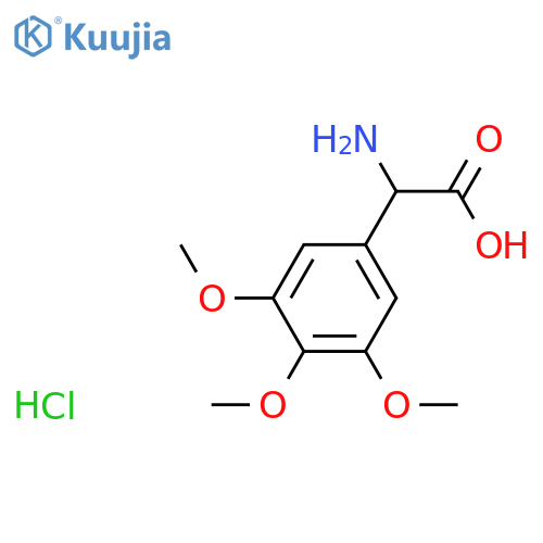 2-Amino-2-(3,4,5-trimethoxyphenyl)acetic acid hydrochloride structure