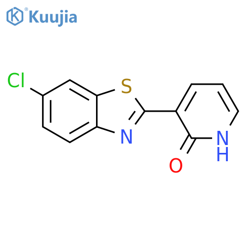 3-(6-chloro-1,3-benzothiazol-2-yl)-1,2-dihydropyridin-2-one structure