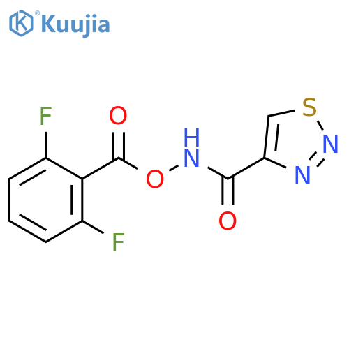 (1,2,3-Thiadiazol-4-yl)formamido 2,6-difluorobenzoate structure