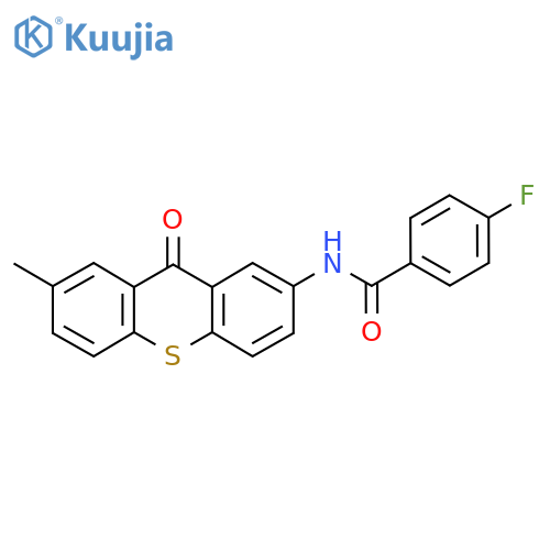 4-Fluoro-N-(7-methyl-9-oxo-9H-thioxanthen-2-yl)benzamide structure