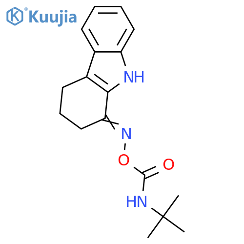 1-(([(TERT-BUTYLAMINO)CARBONYL]OXY)IMINO)-2,3,4,9-TETRAHYDRO-1H-CARBAZOLE structure