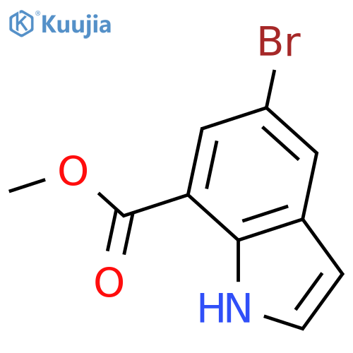 Methyl 5-bromo-1H-indole-7-carboxylate structure