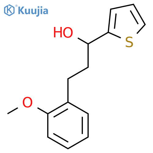 3-(2-Methoxyphenyl)-1-(2-thienyl)-1-propanol structure