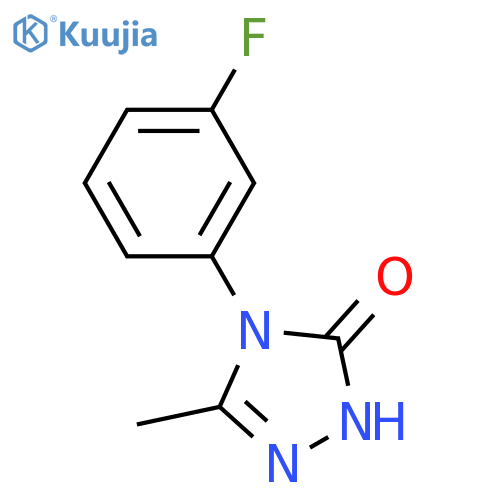 4-(3-FLUOROPHENYL)-5-METHYL-2,4-DIHYDRO-3H-1,2,4-TRIAZOL-3-ONE structure