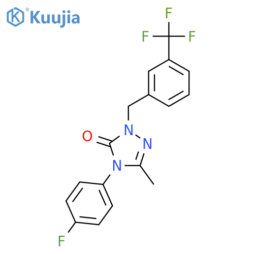 4-(4-Fluorophenyl)-5-methyl-2-[3-(trifluoromethyl)benzyl]-2,4-dihydro-3H-1,2,4-triazol-3-one structure