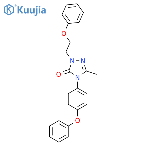 5-Methyl-2-(2-phenoxyethyl)-4-(4-phenoxyphenyl)-1,2,4-triazol-3-one structure