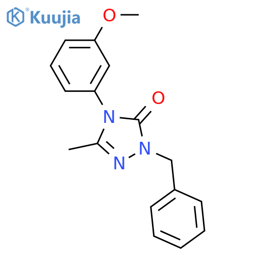 2-BENZYL-4-(3-METHOXYPHENYL)-5-METHYL-2,4-DIHYDRO-3H-1,2,4-TRIAZOL-3-ONE structure