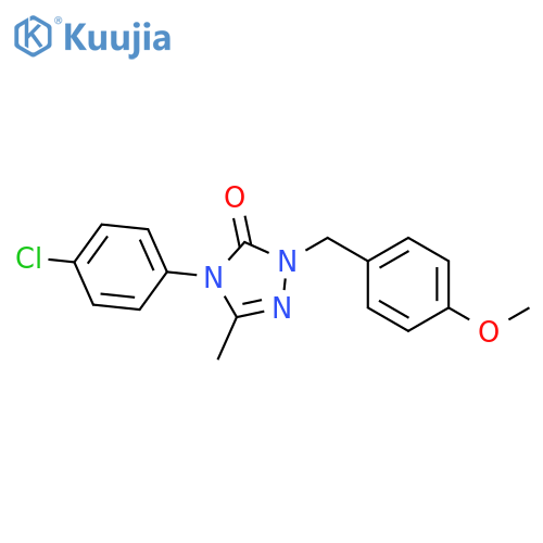 4-(4-Chlorophenyl)-1-[(4-methoxyphenyl)methyl]-3-methyl-4,5-dihydro-1H-1,2,4-triazol-5-one structure