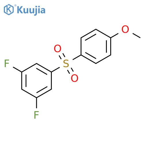 Benzene, 1,3-difluoro-5-[(4-methoxyphenyl)sulfonyl]- structure