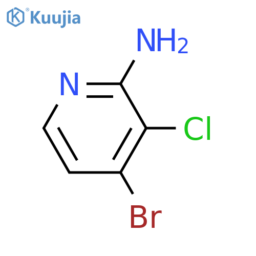 4-bromo-3-chloro-pyridin-2-amine structure