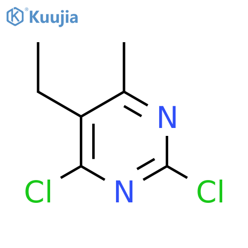 2,4-dichloro-5-ethyl-6-methylpyrimidine structure