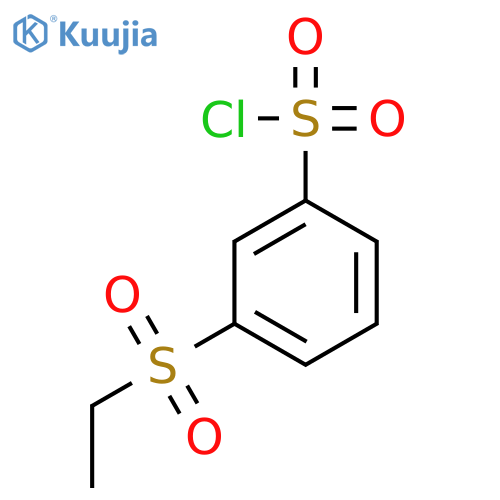 3-(Ethanesulfonyl)benzene-1-sulfonyl chloride structure