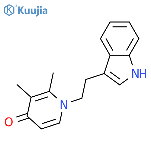 1-[2-(1H-INDOL-3-YL)ETHYL]-2,3-DIMETHYL-4(1H)-PYRIDINONE structure