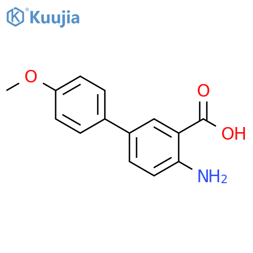 [1,1'-Biphenyl]-3-carboxylicacid, 4-amino-4'-methoxy- structure
