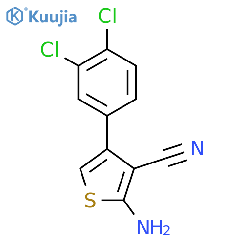 2-Amino-4-(3,4-dichlorophenyl)thiophene-3-carbonitrile structure