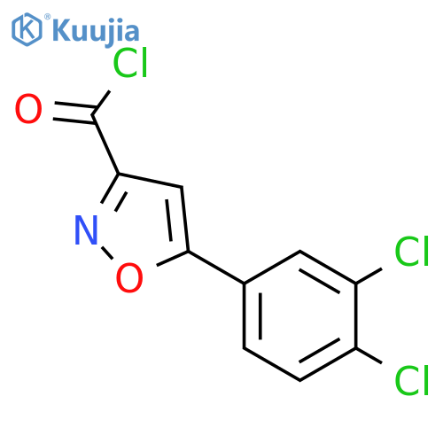 5-(3,4-dichlorophenyl)-1,2-oxazole-3-carbonyl chloride structure