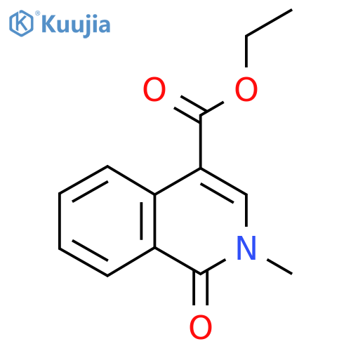 Ethyl 2-methyl-1-oxo-1,2-dihydroisoquinoline-4-carboxylate structure