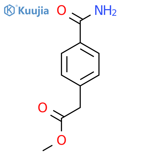 methyl 2-(4-carbamoylphenyl)acetate structure