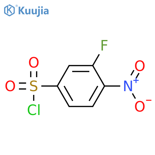3-fluoro-4-nitrobenzene-1-sulfonyl chloride structure