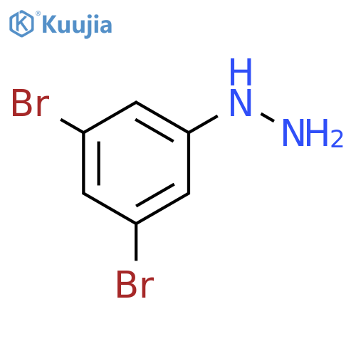 (3,5-Dibromophenyl)hydrazine structure