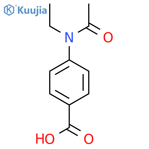4-(N-ethylacetamido)benzoic acid structure