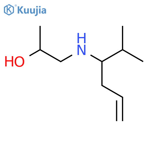 1-[(2-Methylhex-5-en-3-yl)amino]propan-2-ol structure
