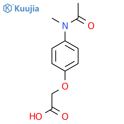 {4-Acetyl(methyl)aminophenoxy}acetic acid structure