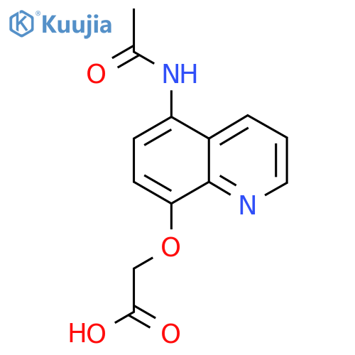 2-(5-acetamidoquinolin-8-yl)oxyacetic acid structure